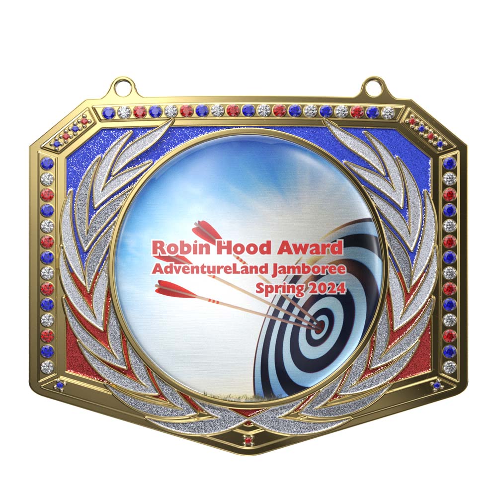 Patriotic Champ Chain Medal with Premium Chain