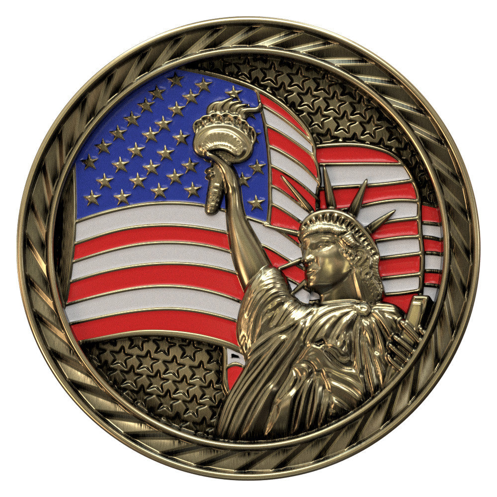 Express Liberty Coins — Gold Texture Tone artwork example
