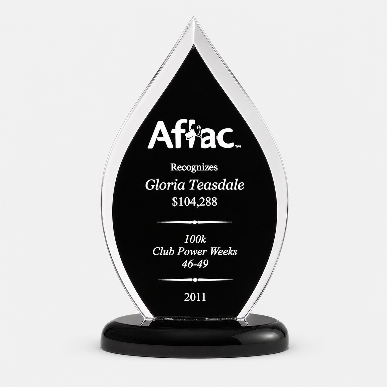 Flame Series Acrylic Award