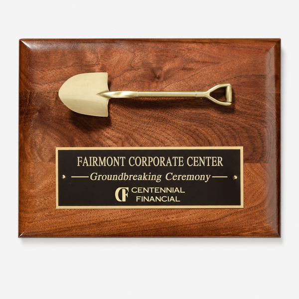 Genuine Walnut Shovel Plaque - catalog