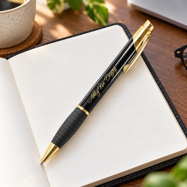 Glossy Pen with Gripper in an office setting