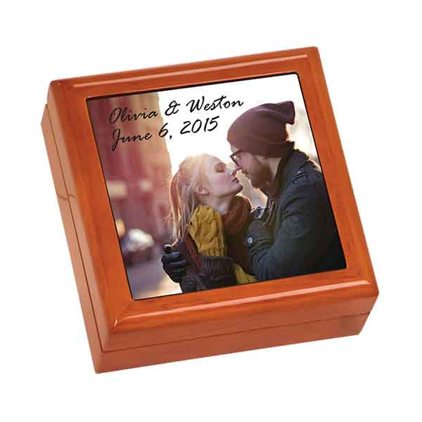 High Gloss Brown Wooden Gift Box — catalog