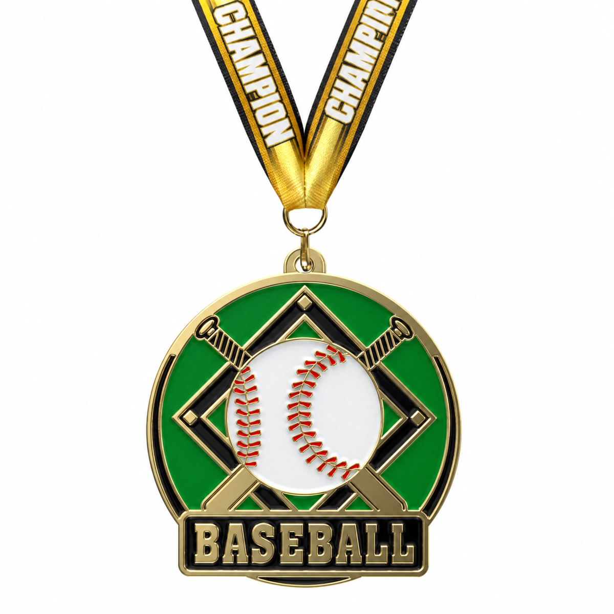 High Tech Medals with gold Champion ribbon