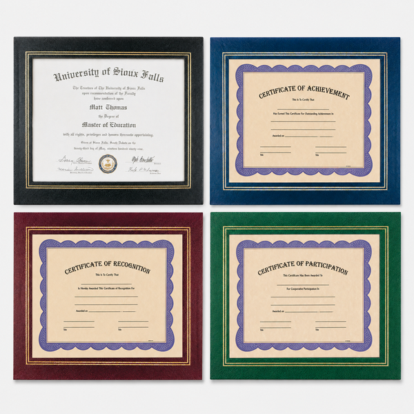 Leatherette Certificate Holder - group catalog