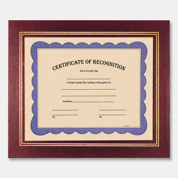 Leatherette Certificate Holder - Maroon - variant catalog