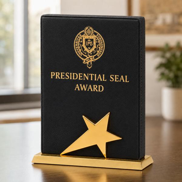 Star-Shaped Leatherette Plaque
