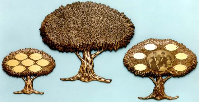 Matthews bronze keepsake donor trees in three standard sizes