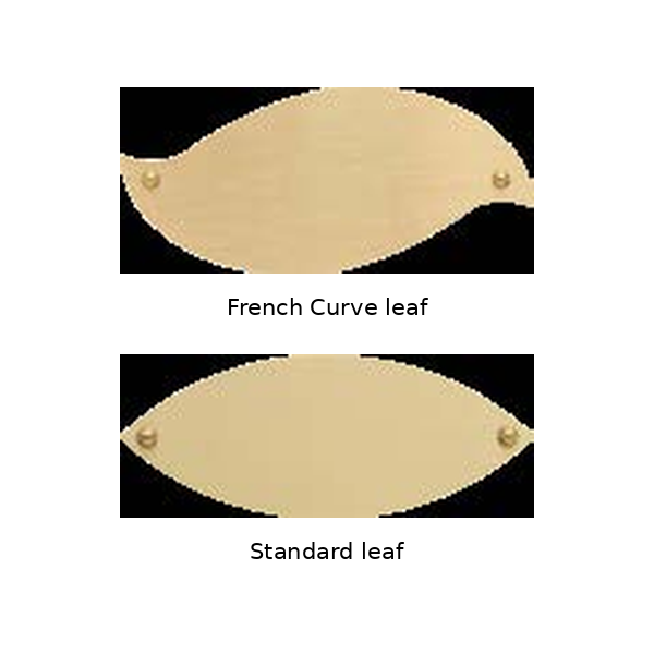 Matthews donor tree French Curve and Standard leaf shapes — compatibility varies by model