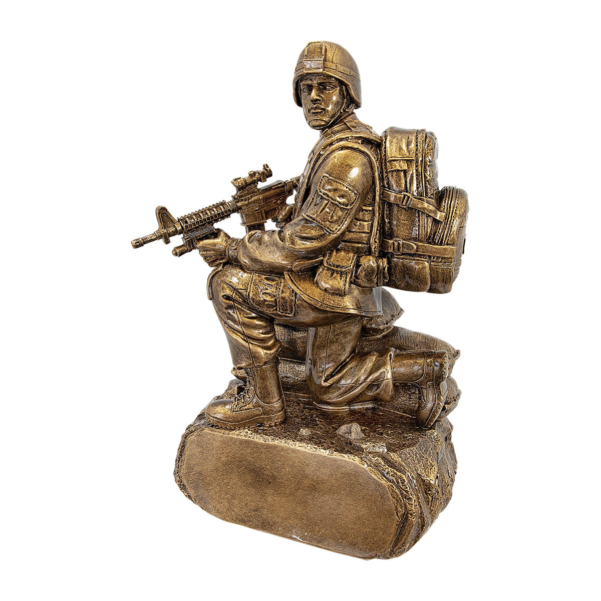 Military Resin Award – Kneeling with Sandbags — main product photo