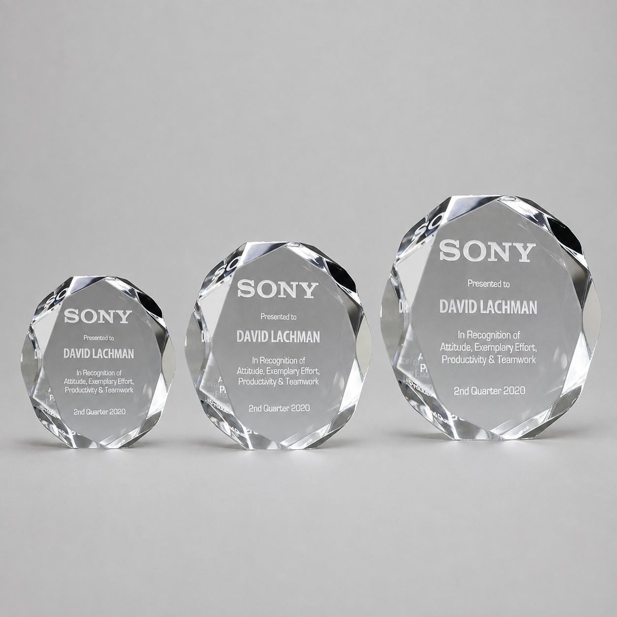 Octagon Acrylic Award