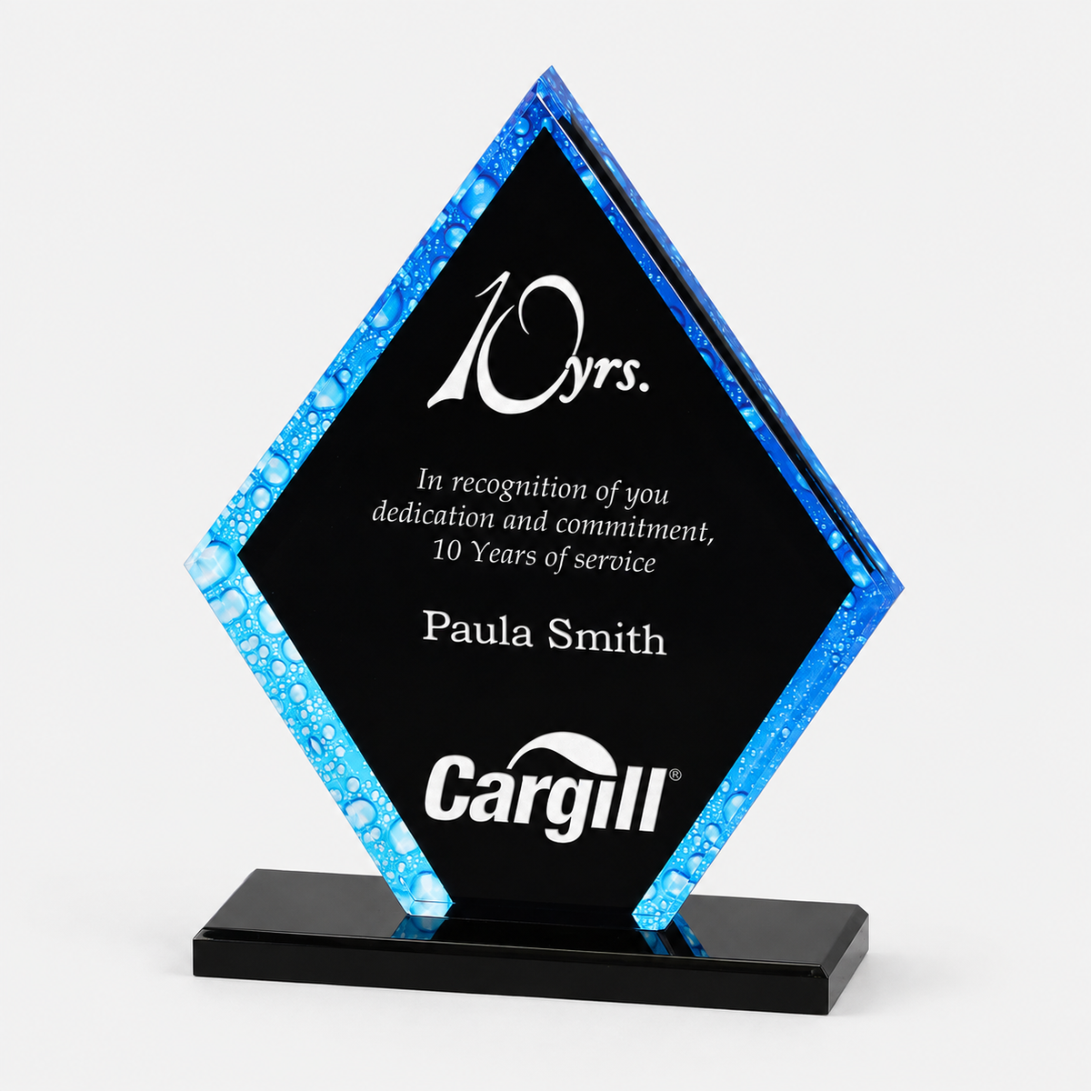 Pentagon Color Acrylic Award