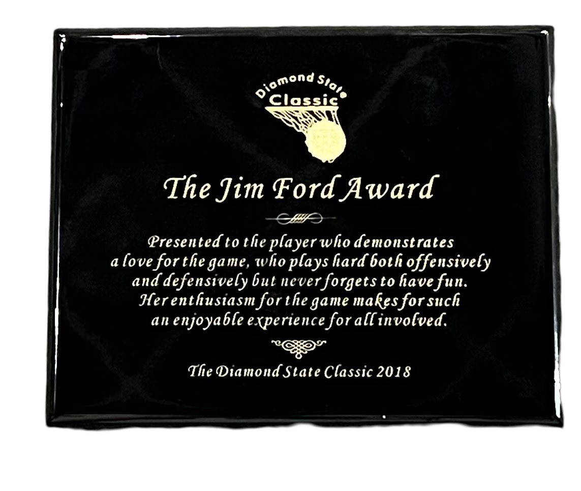 Black Piano Finish Plaque - Color Filled