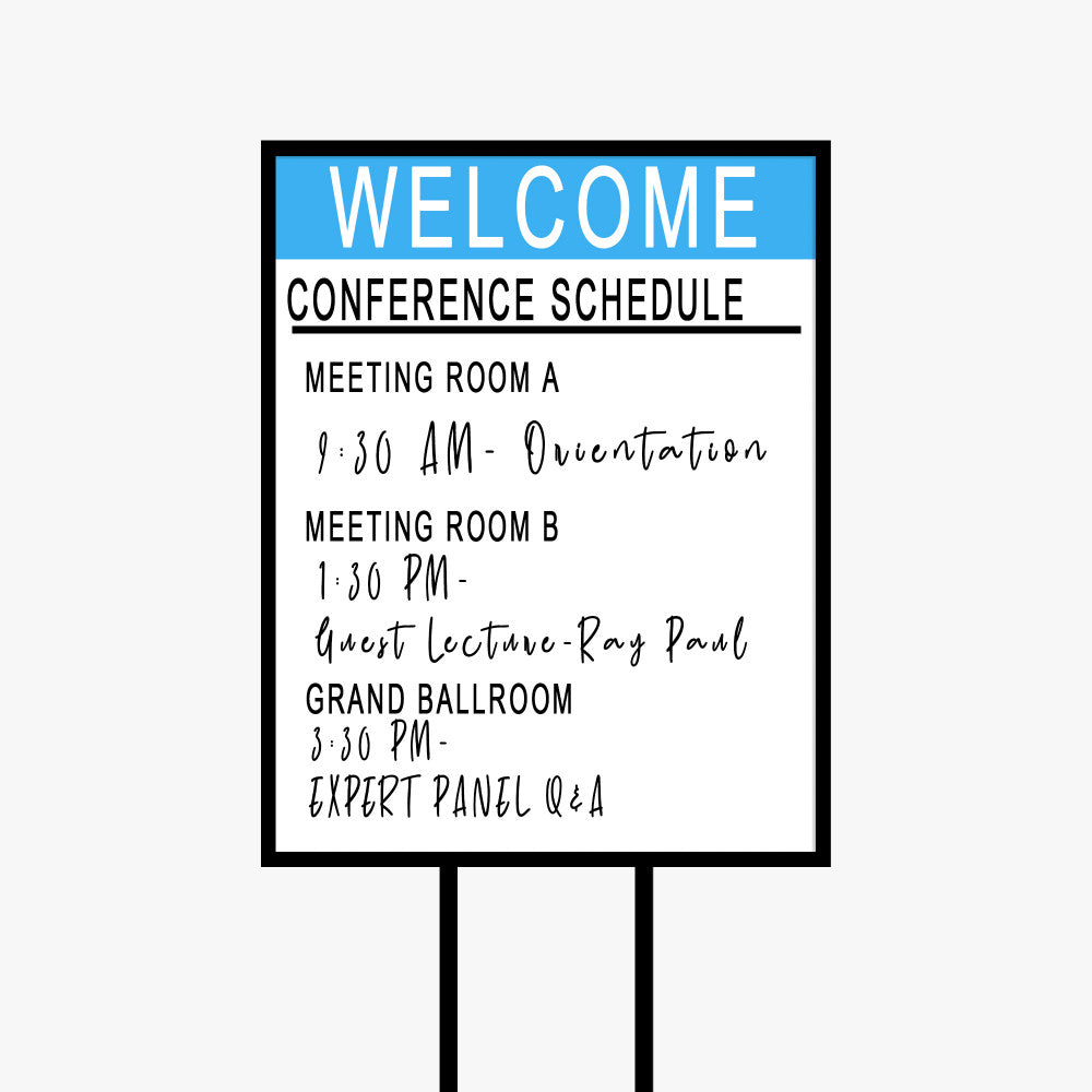 Dry-Erase PVC Signs