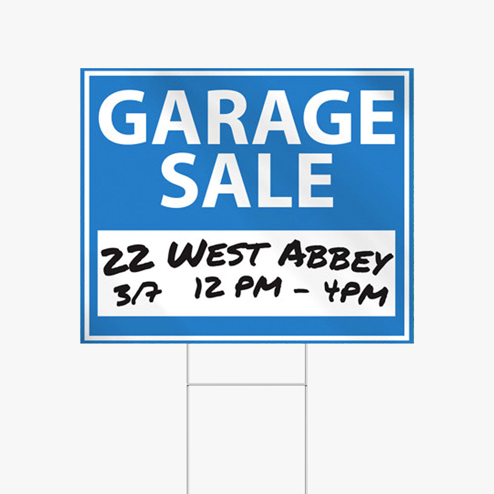 Dry-Erase Corrugated Plastic Signs