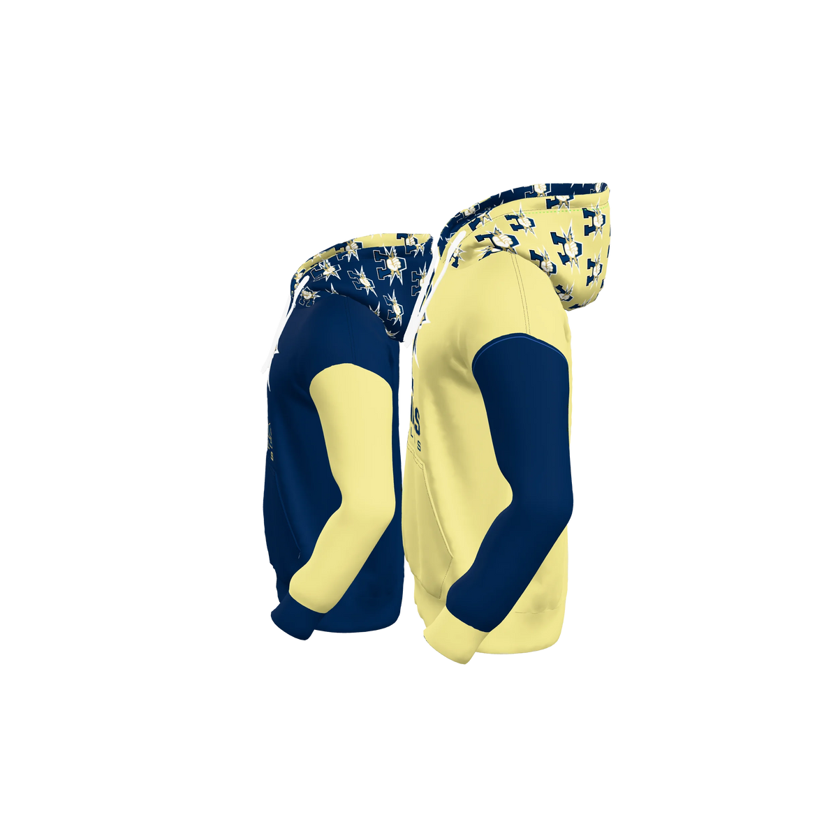 Custom Sublimated Men's Reversible Hoodie — alternate view 2