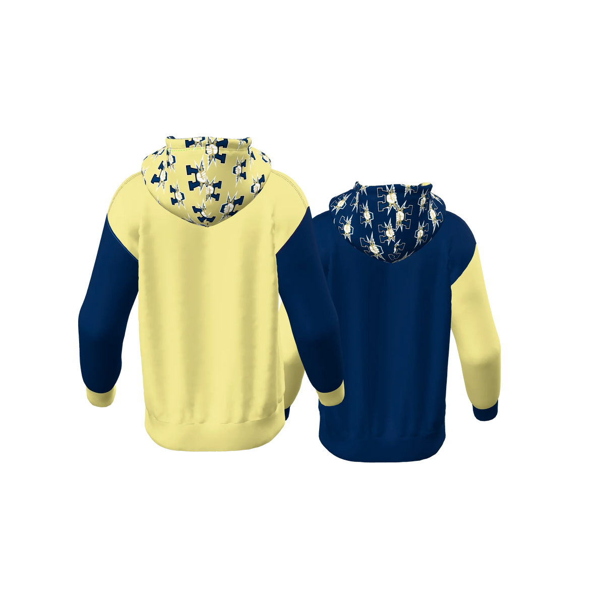 Custom Sublimated Men's Reversible Hoodie — alternate view 3