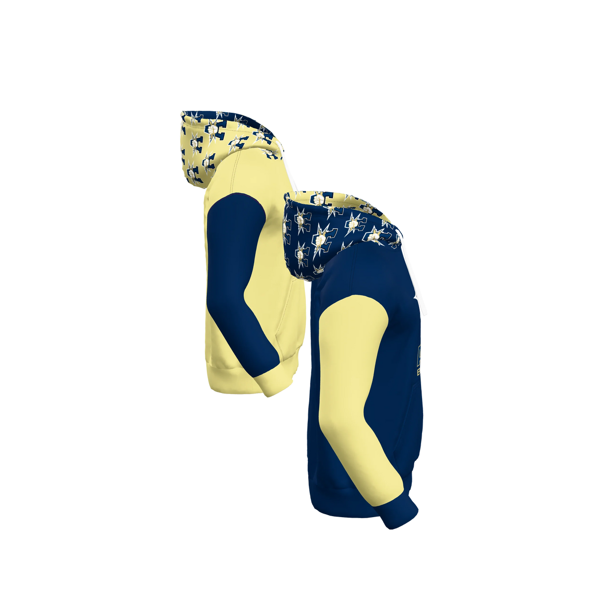 Custom Sublimated Men's Reversible Hoodie — alternate view 4