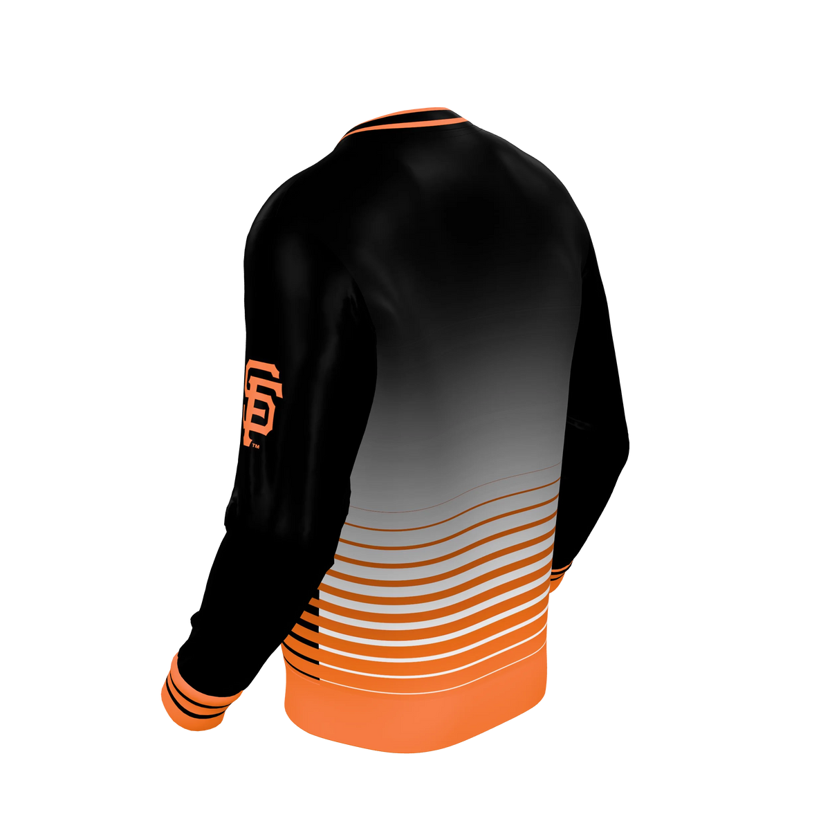 Custom Sublimated Men's Full-Zip Fleece Collar Jacket — supplier view 5