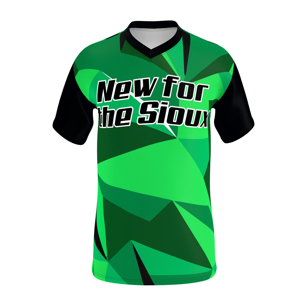 Custom Sublimated Men's Short Sleeve V-Neck T-Shirt — supplier view 1