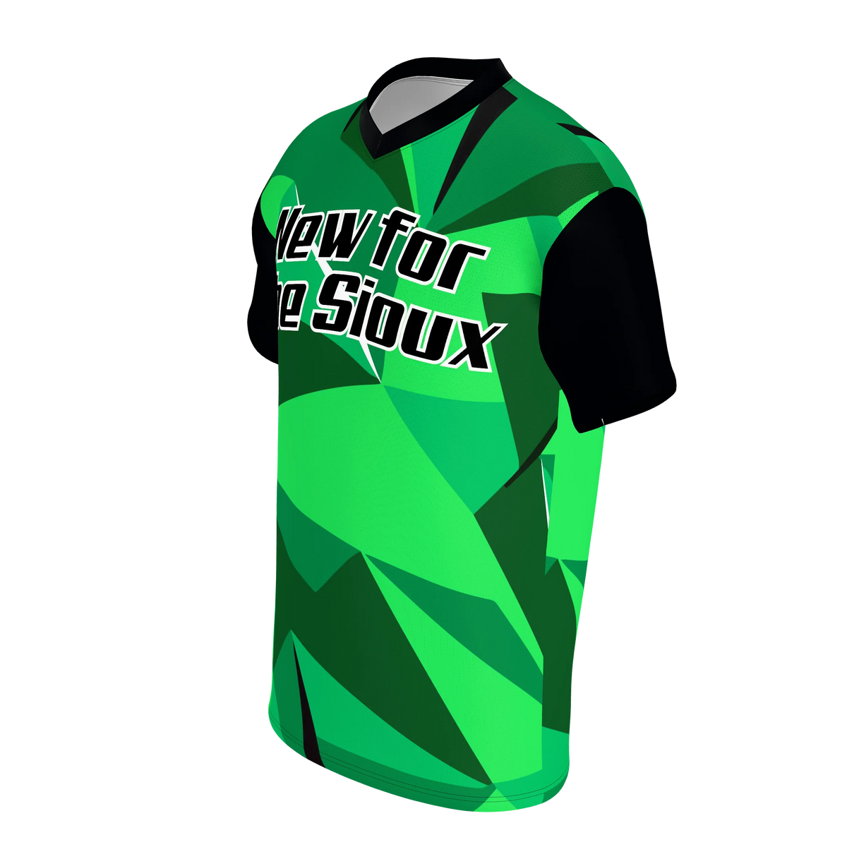 Custom Sublimated Men's Short Sleeve V-Neck T-Shirt — alternate view 1