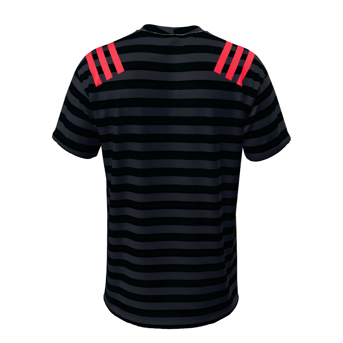 Custom Sublimated Men's Short Sleeve Two-Button Shirt — alternate view 3