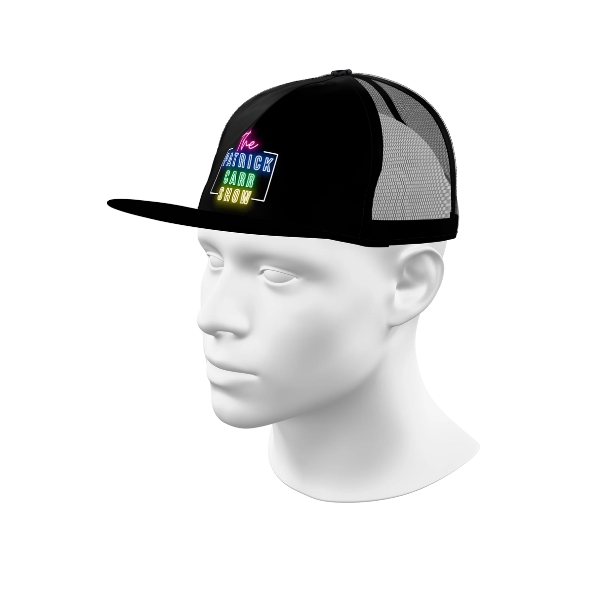 Custom Sublimated Flat Bill Trucker Hat — alternate view 1