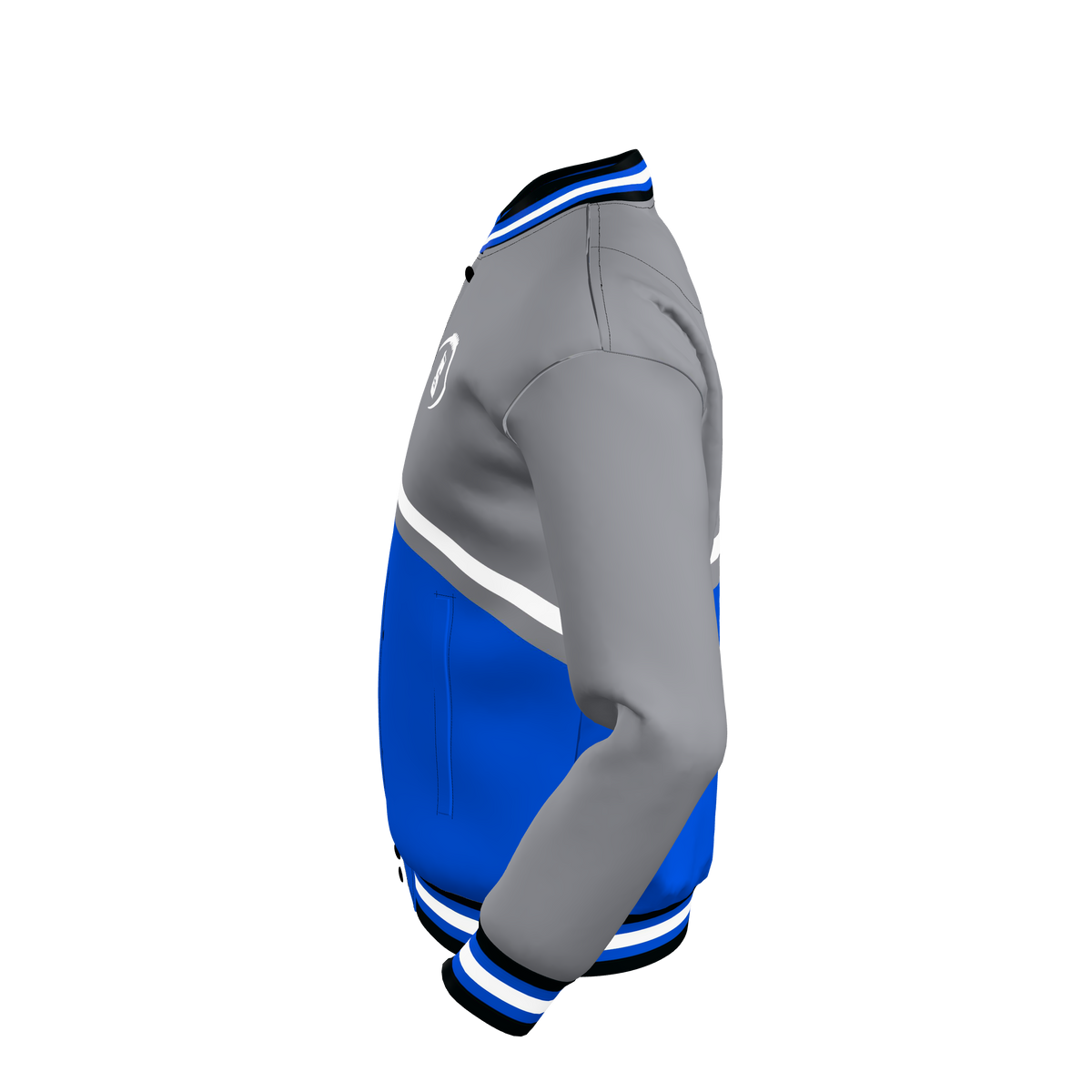 Custom Sublimated Button-Front Bomber Jacket — alternate view 2