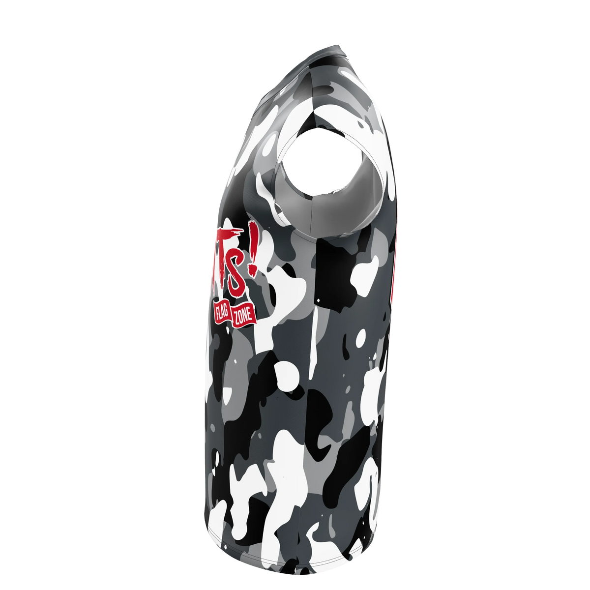 Custom Sublimated Men's Sleeveless Crew Neck Shirt — alternate view 2