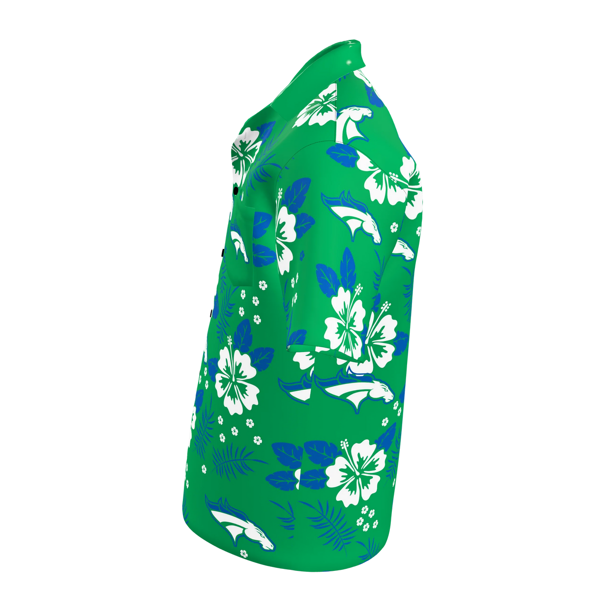 Custom Sublimated Men's Hawaiian Shirt with Pocket — alternate view 2