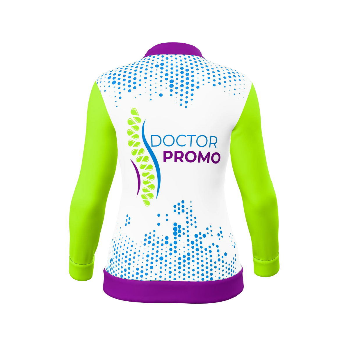 Custom Sublimated Women's Full-Zip Fleece Collar Jacket — supplier view 4
