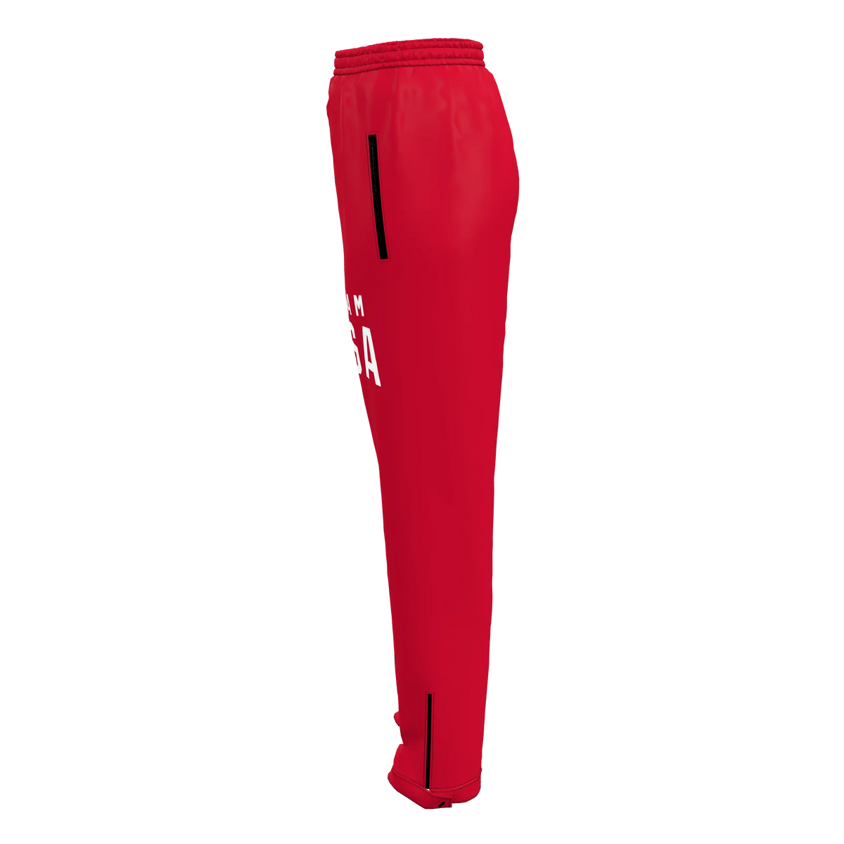 Custom Sublimated Women's Fleece Zipper Pants — supplier view 3