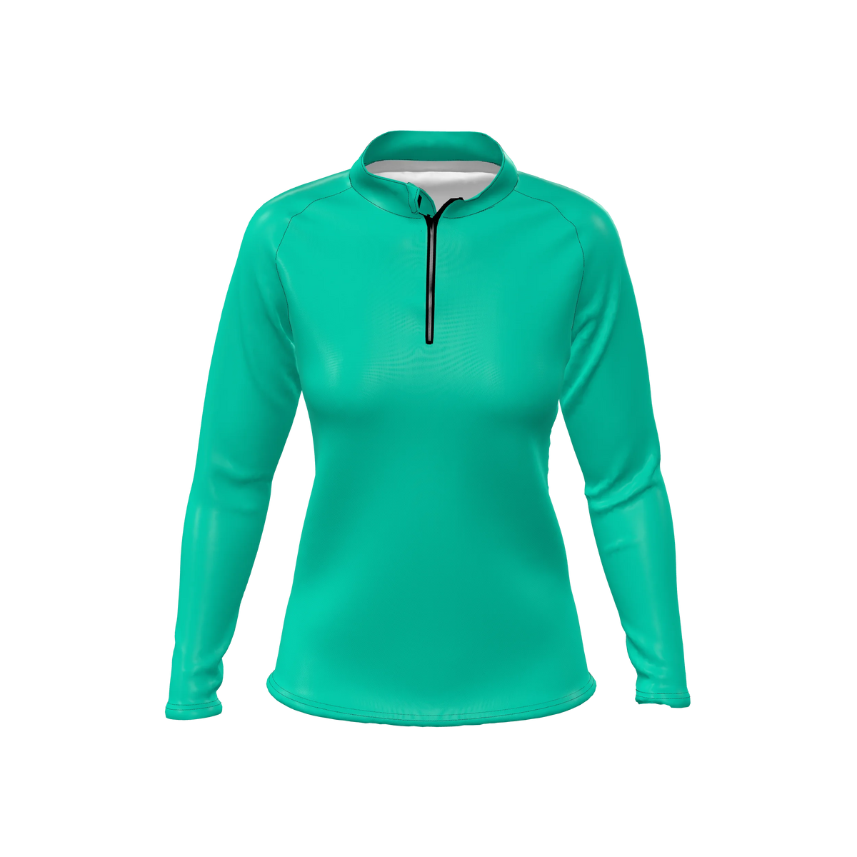 Custom Sublimated Women's Long Sleeve Quarter-Zip — supplier view 1