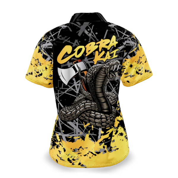 Custom Sublimated Women's Short Sleeve Quarter-Zip — alternate view 3