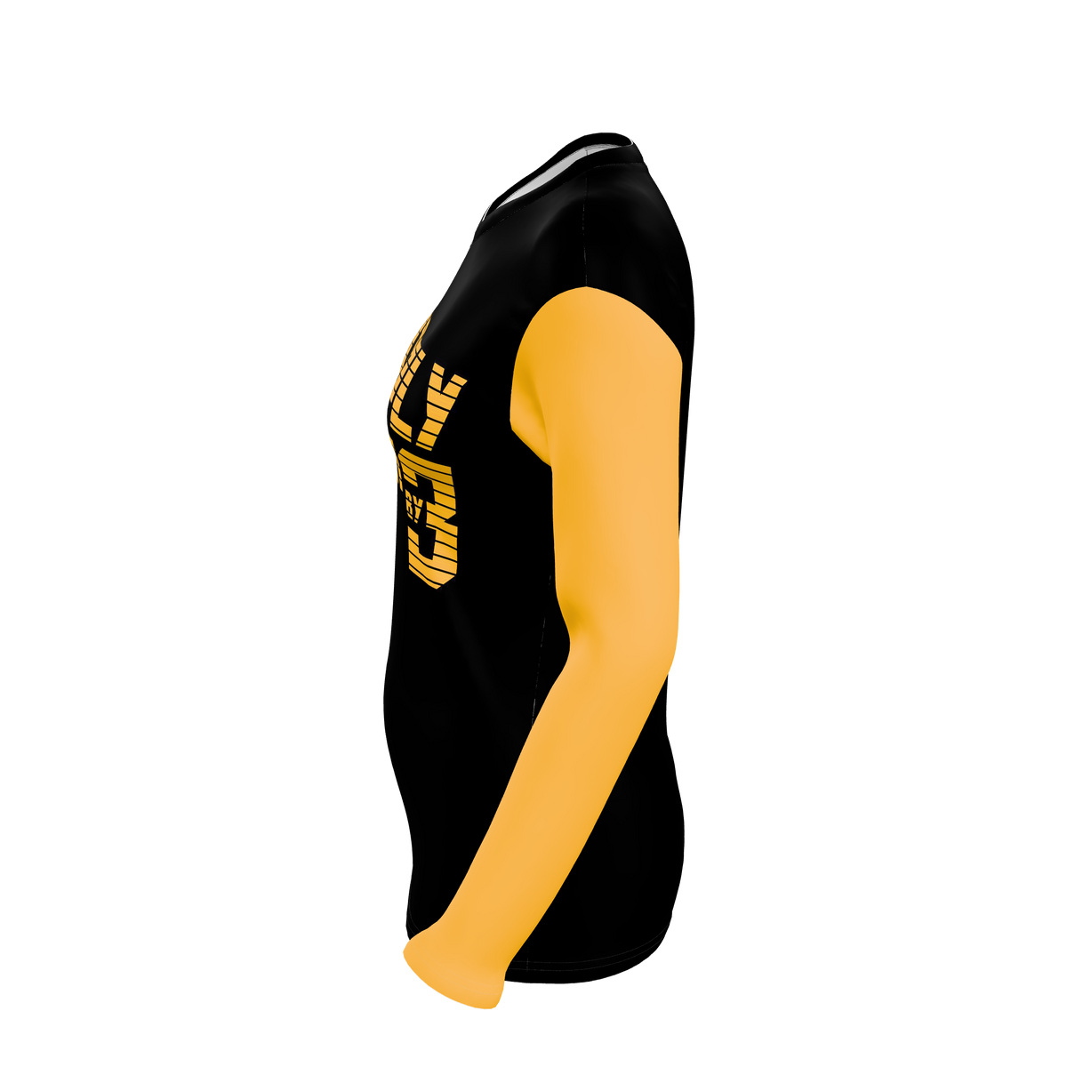 Custom Sublimated Women's Long Sleeve V-Neck T-Shirt — alternate view 2