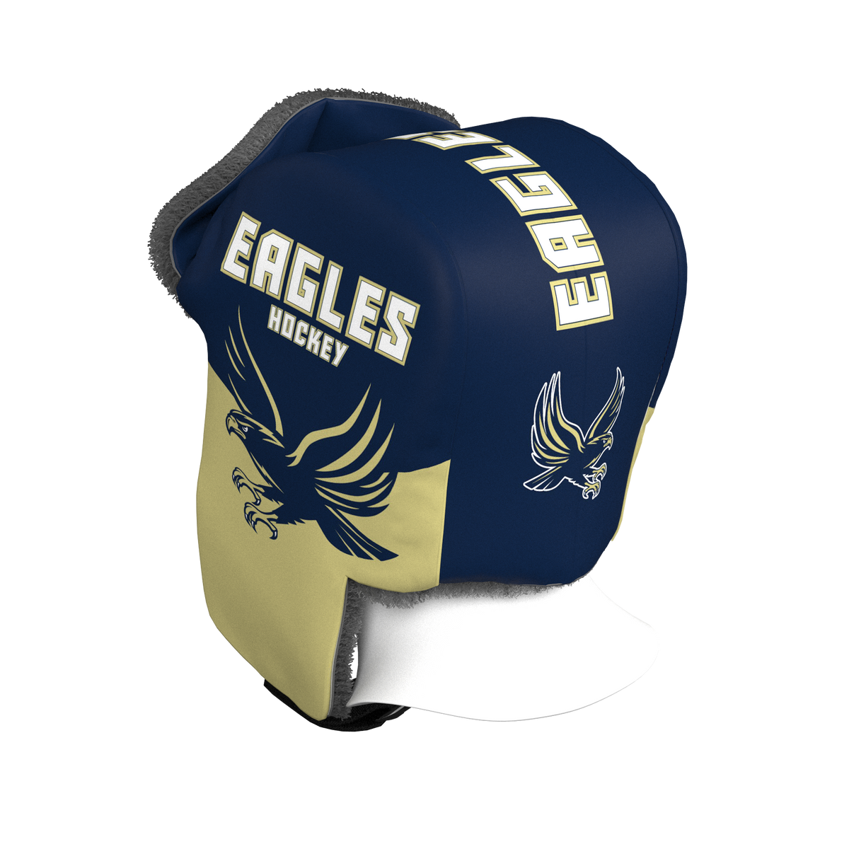 Custom Sublimated Trapper Hat — alternate view 2