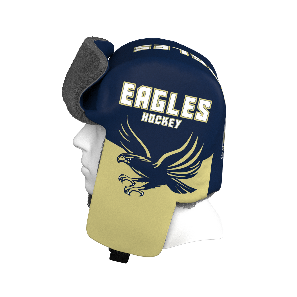 Custom Sublimated Trapper Hat — alternate view 4