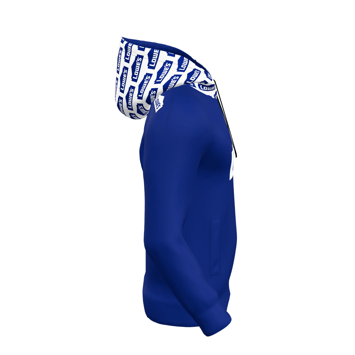 Custom Sublimated Men's Straight-Pocket Hoodie — alternate view 4