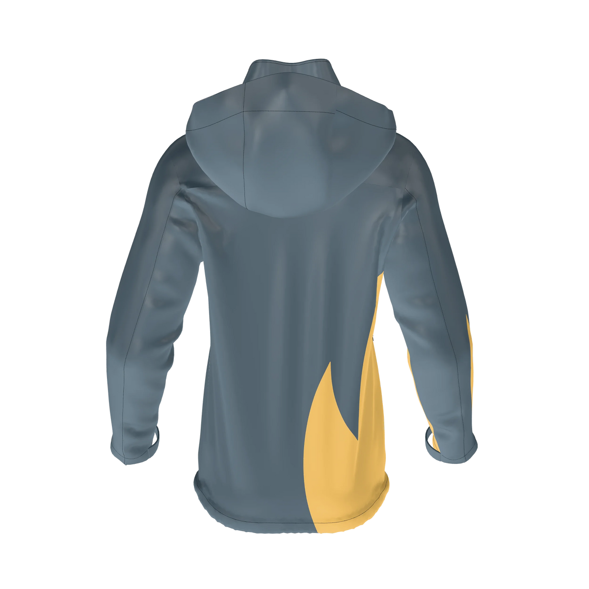 Custom Sublimated Men's Lined Full-Zip Windbreaker — alternate view 3