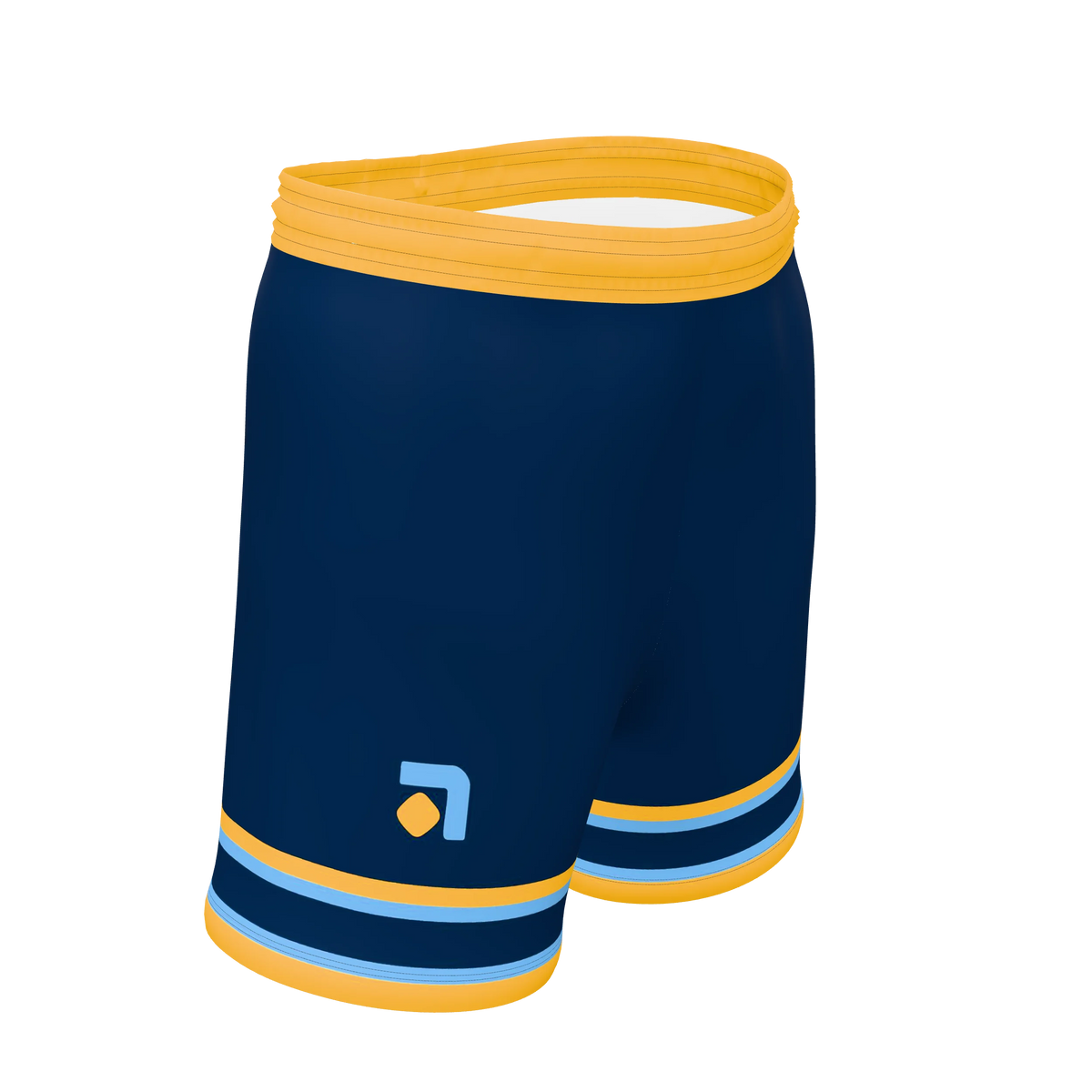 Custom Sublimated Women's Athletic Shorts — 5 inch inseam, supplier view 8