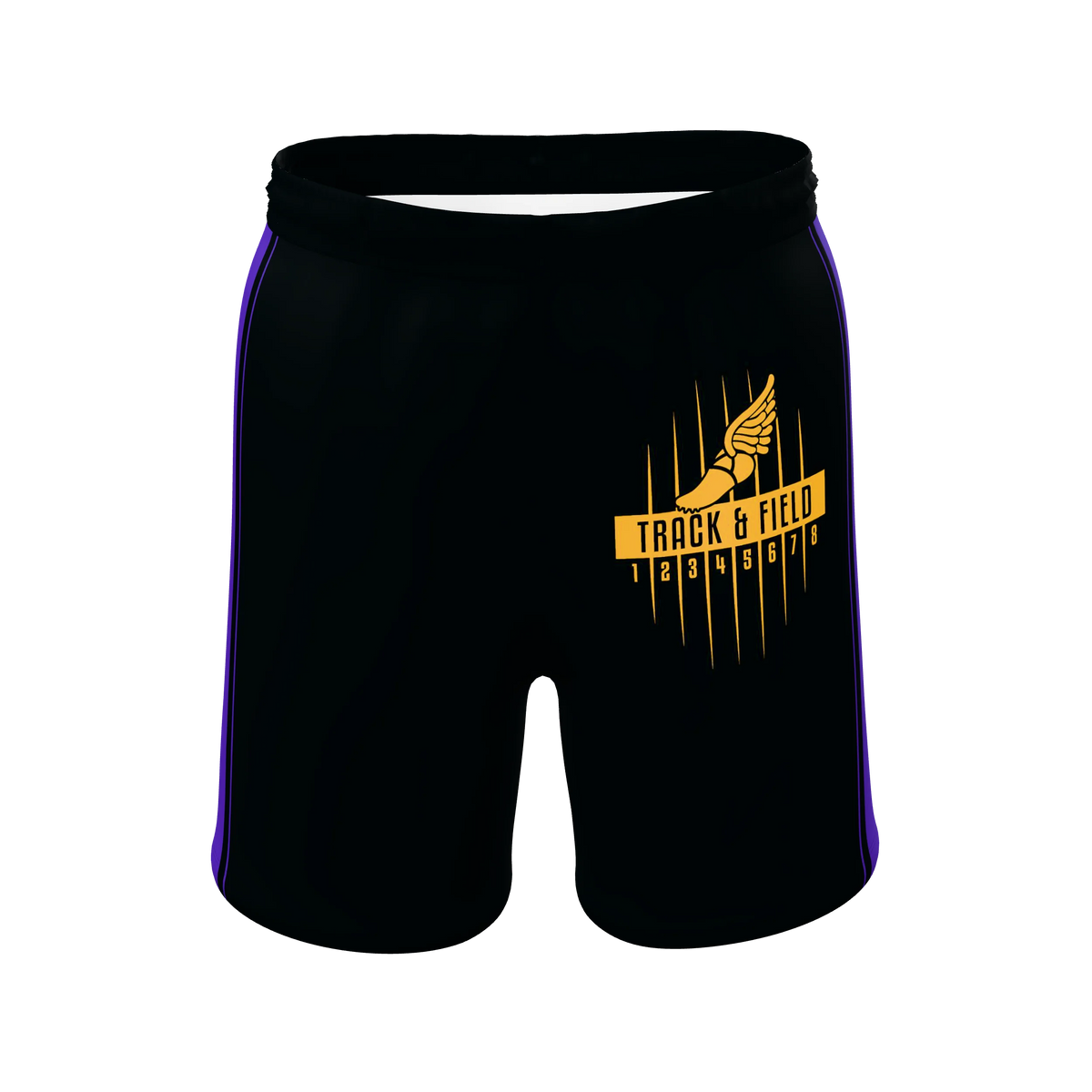Custom Sublimated Women's Athletic Shorts — 7 inch inseam, supplier view 1