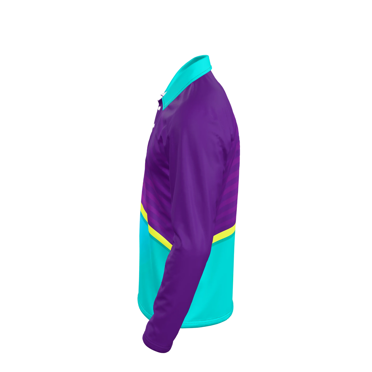 Custom Sublimated Men's Long Sleeve Polo — alternate view 2