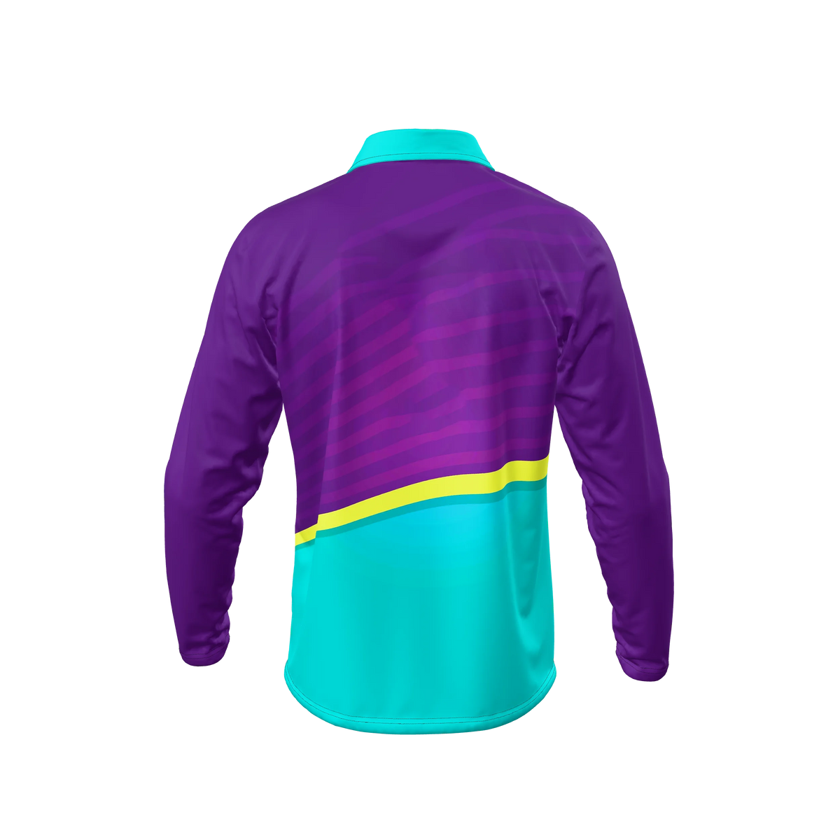 Custom Sublimated Men's Long Sleeve Polo — alternate view 3
