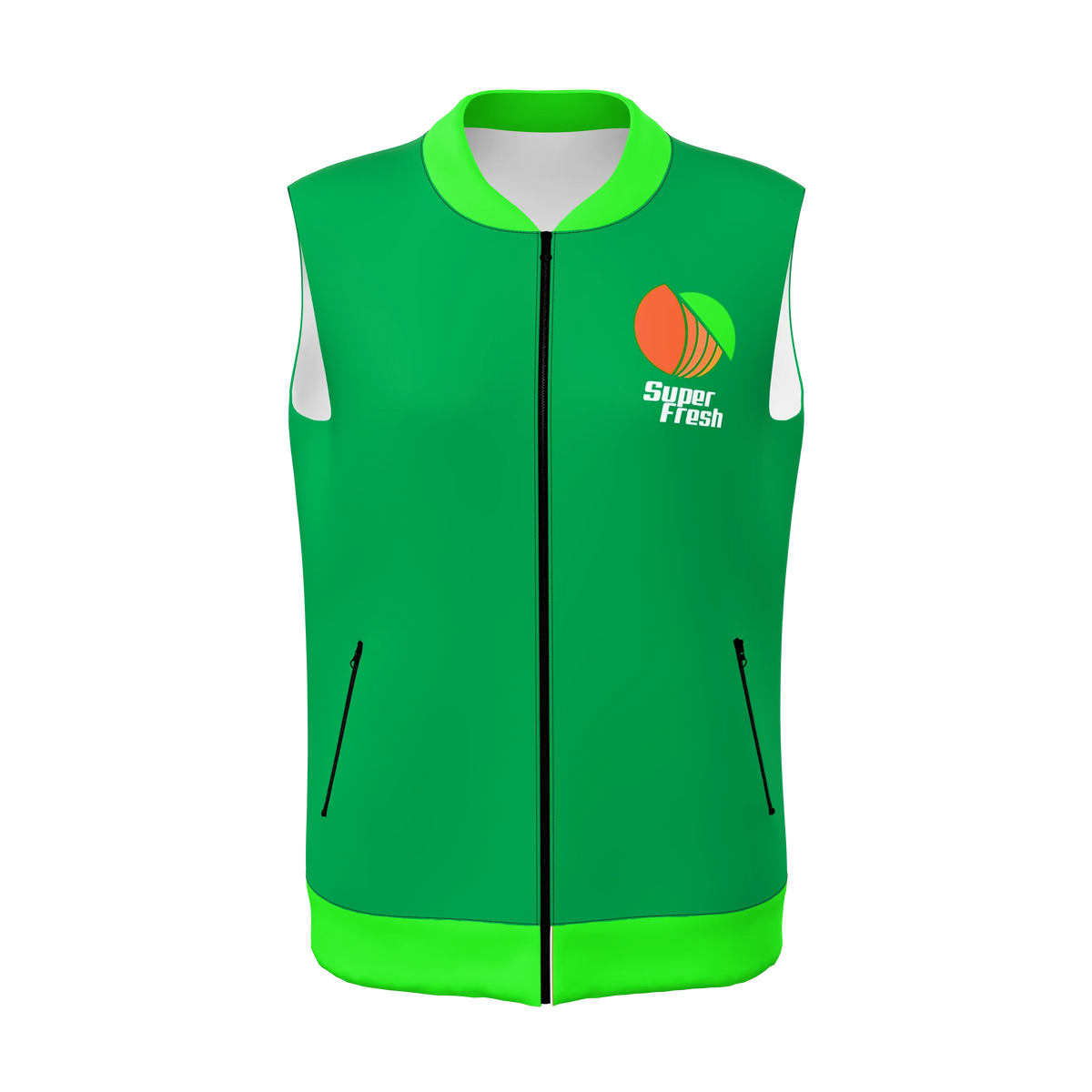 Custom Sublimated Women's Full-Zip Fleece Vest — supplier view 1