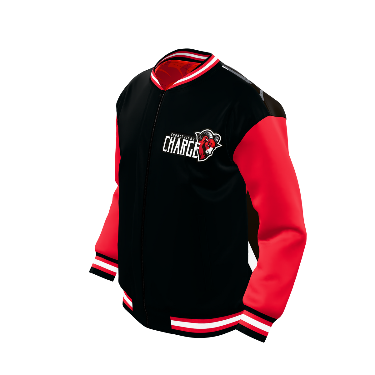 Custom Sublimated Zip-Front Bomber Jacket — alternate view 1
