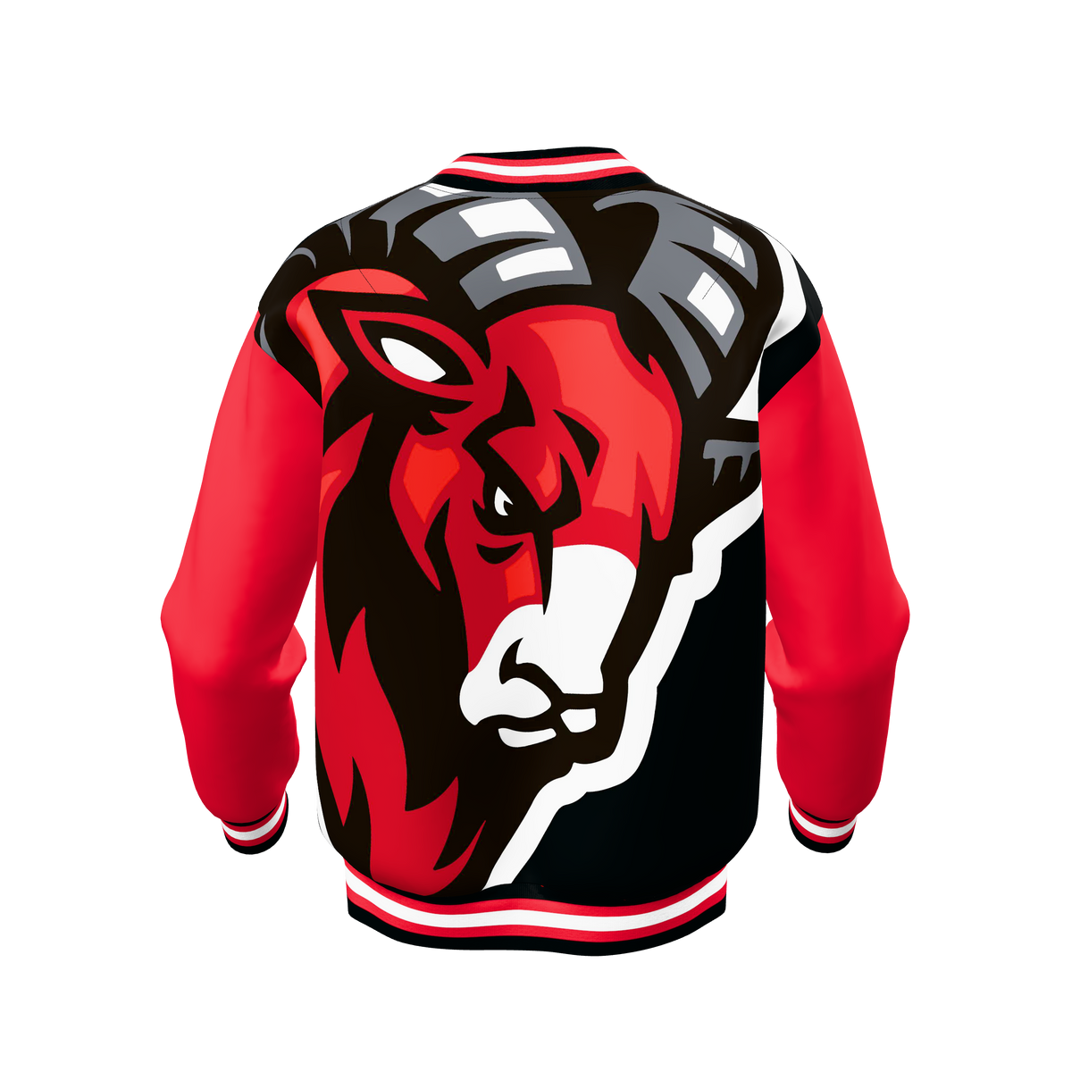 Custom Sublimated Zip-Front Bomber Jacket — alternate view 3