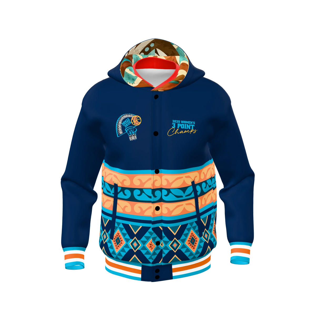 Custom Sublimated Double-Collar Hoodie