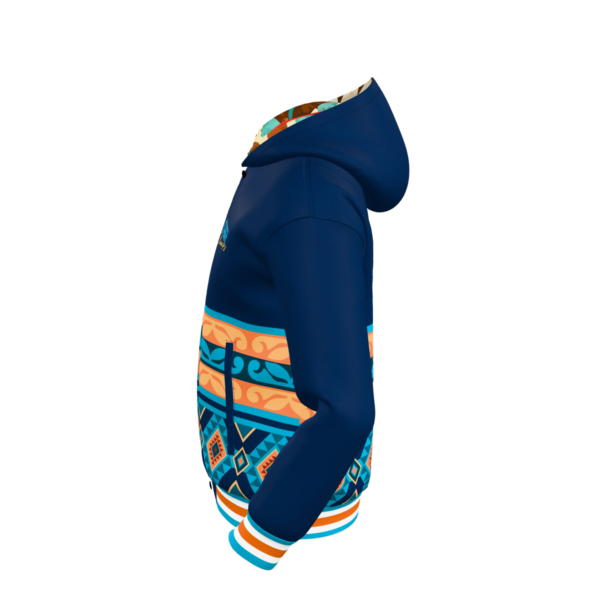 Custom Sublimated Double-Collar Hoodie — alternate view 2