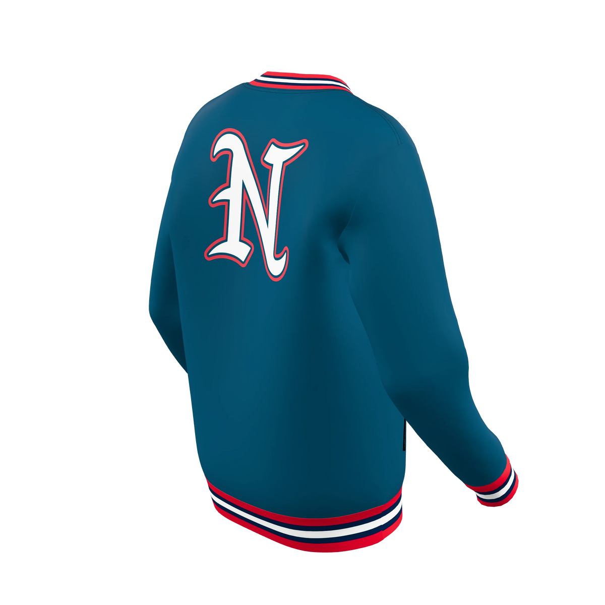 Custom Sublimated Men's Button-Front Fleece Jacket — supplier view 6