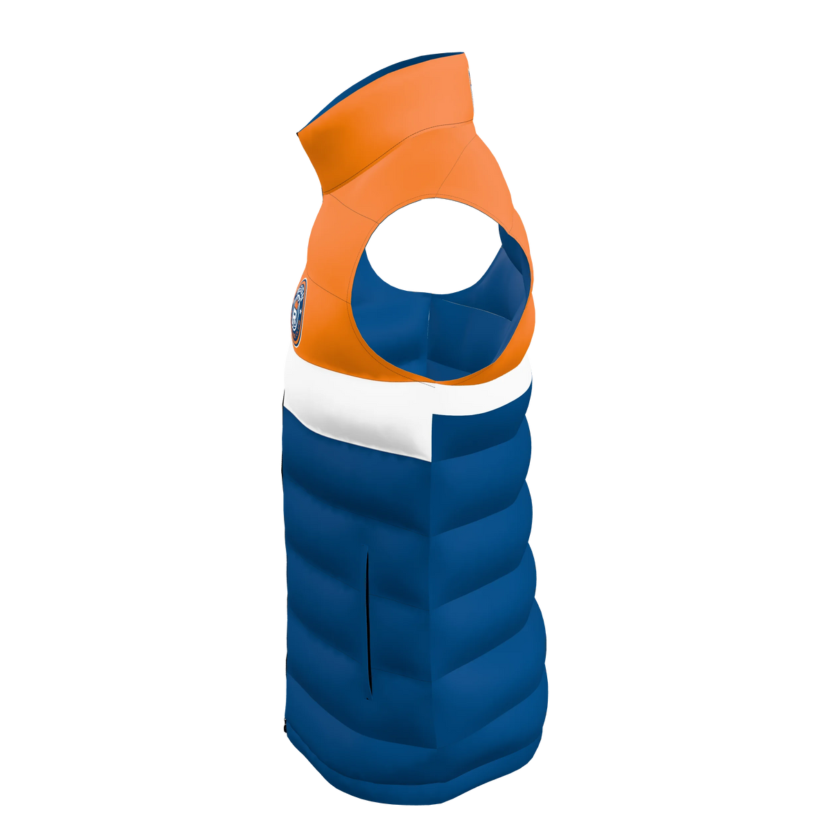 Custom Sublimated Men's Puffer Vest — alternate view 2
