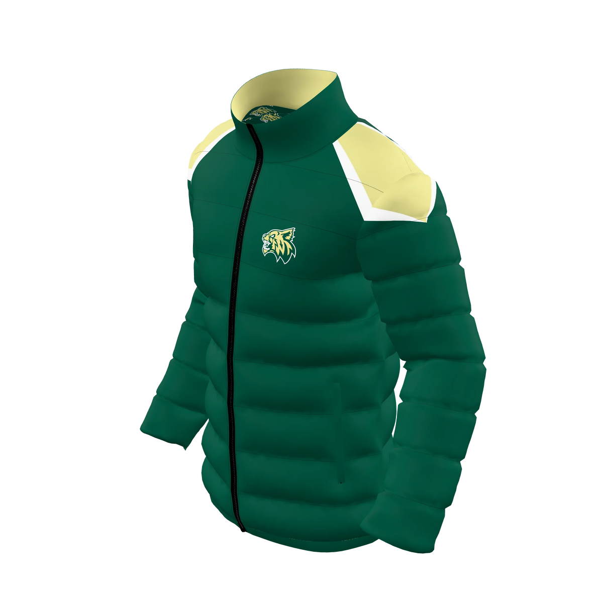 Custom Sublimated Men's Puffer Jacket — alternate view 1